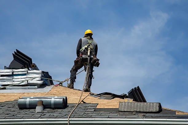 Professional Roofing technician working in Breezewood, PA